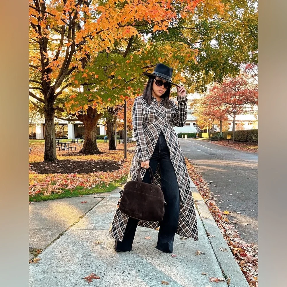 ZARA Plaid Shirt Dress ZARA 9282/060/121 194/020 - Picture 7 of 17